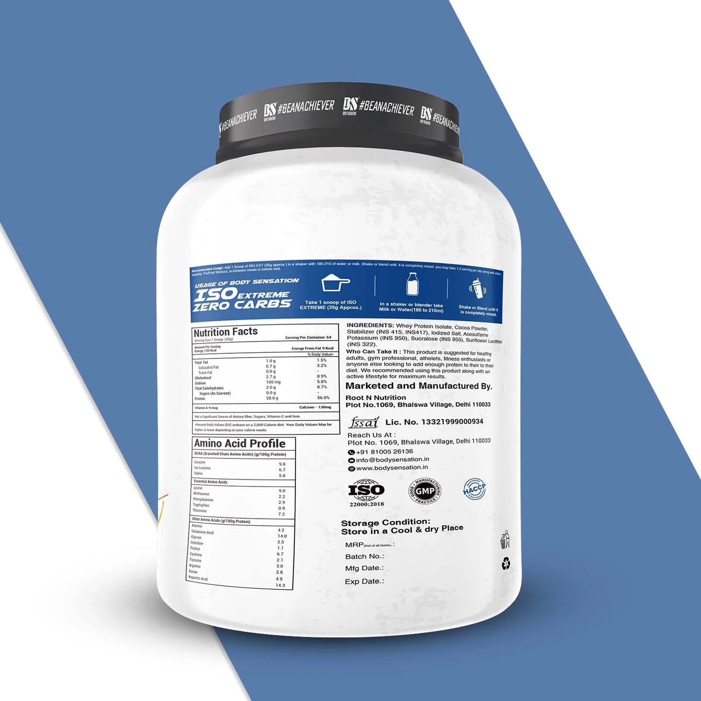 BS Elite ISO Extreme Zero Carbs 2.25KG