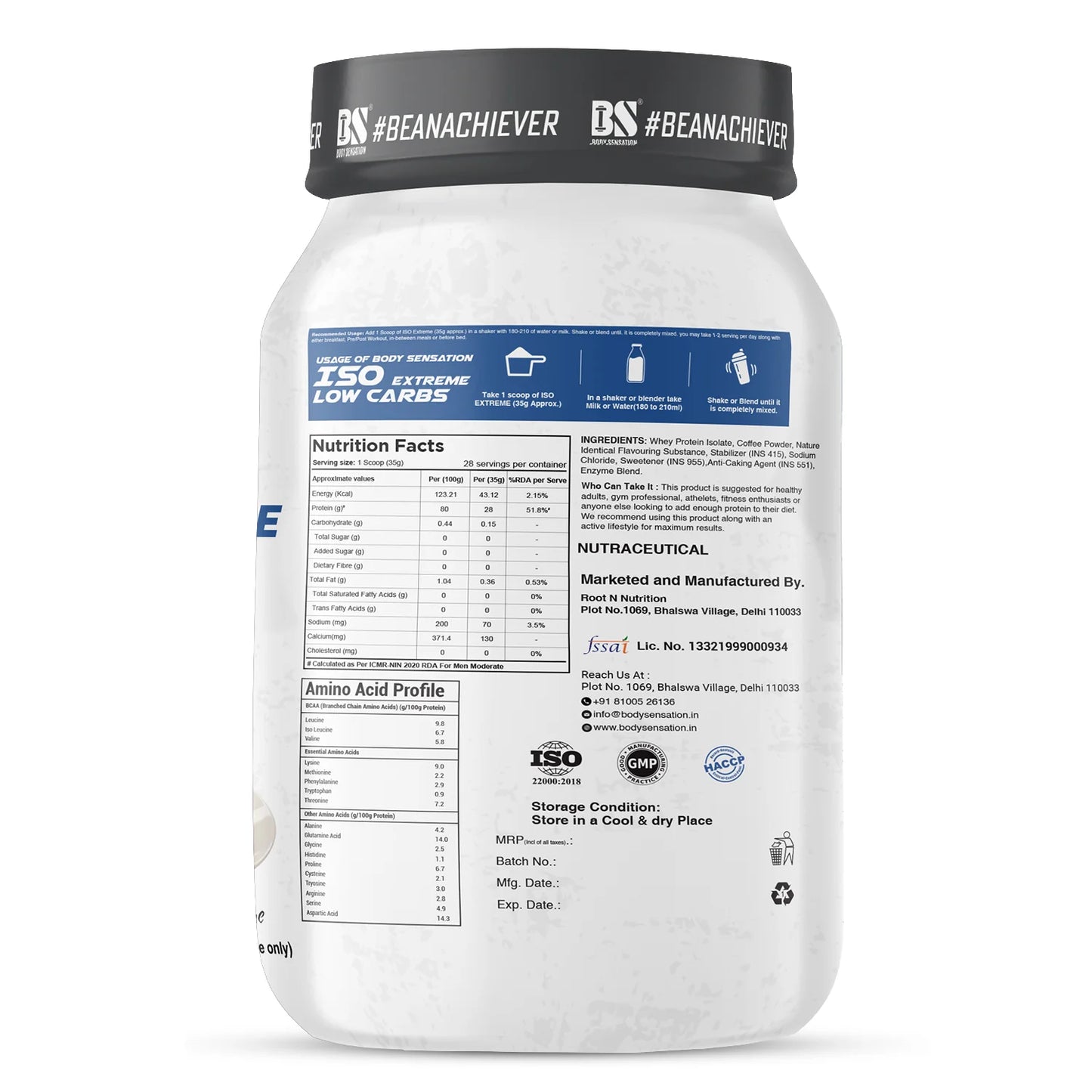 BS Elite ISO Extreme Low Carbs 1KG