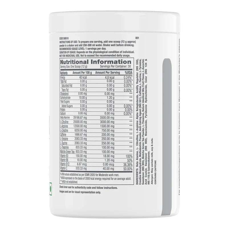 GNC Pro Performance Pre-Workout Improves Energy, Endurance & Focus for Intense Workouts | Informed Choice Certified 227 Verified Reviews