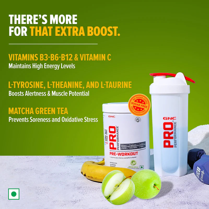 GNC Pro Performance Pre-Workout Improves Energy, Endurance & Focus for Intense Workouts | Informed Choice Certified 227 Verified Reviews
