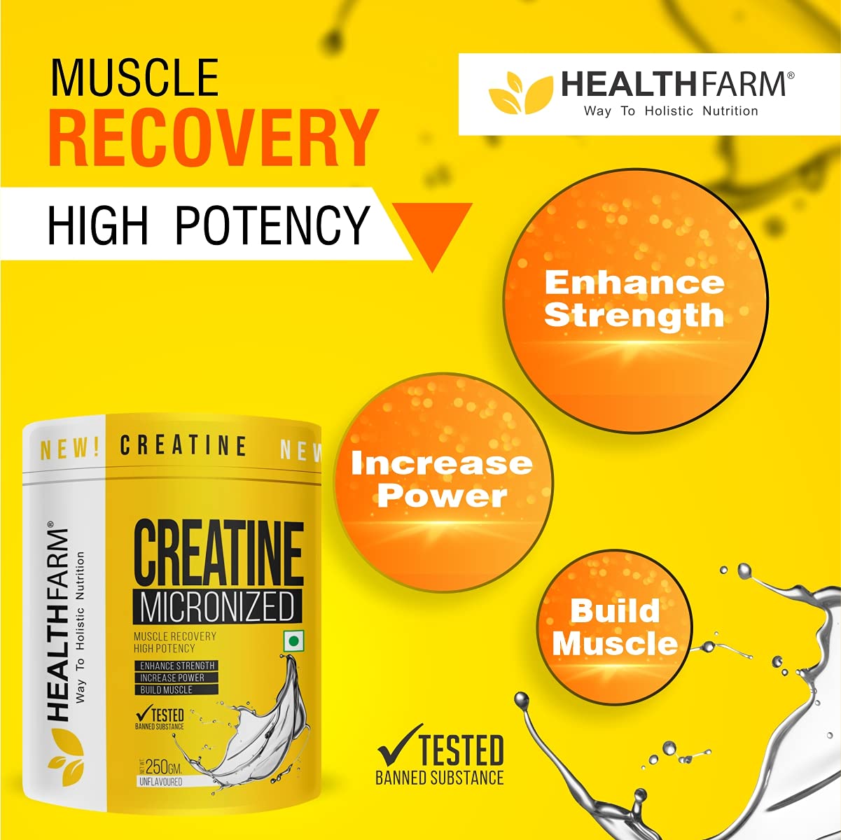 Healthfarm Micronized Creatine Monohydrate 250GM