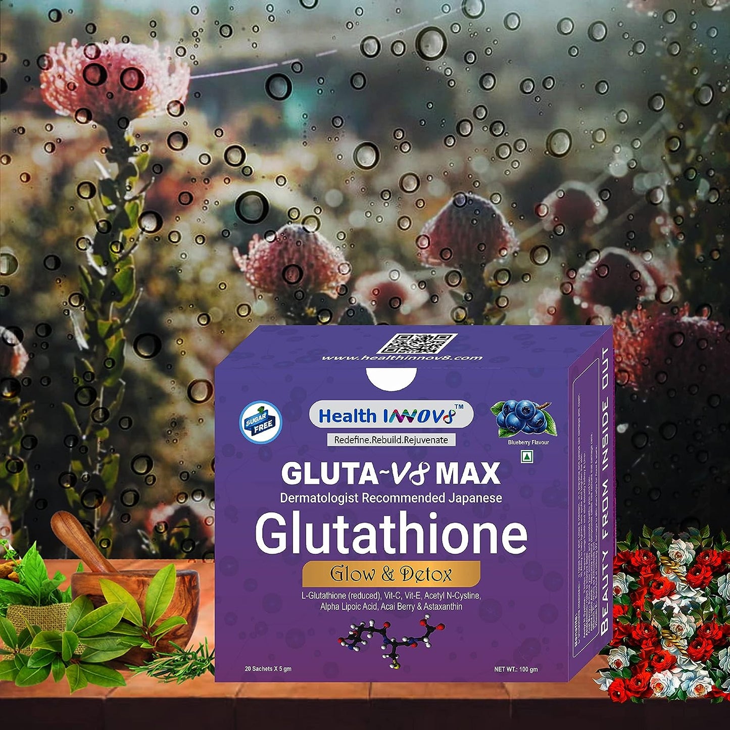 Health Innov8 Glutathione (Blueberry) 100gm