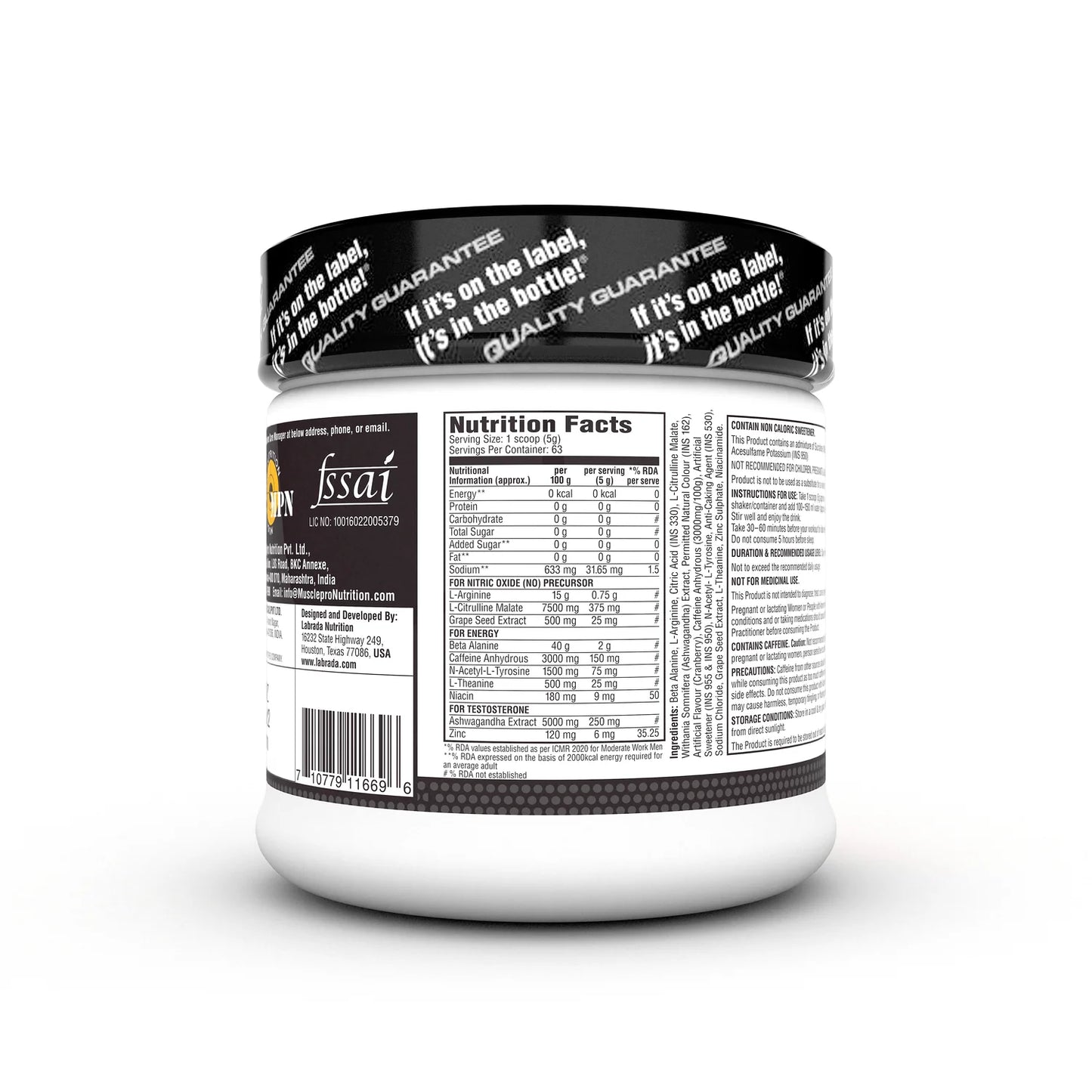 LABRADA SUPERCHARGE PREWORKOUT