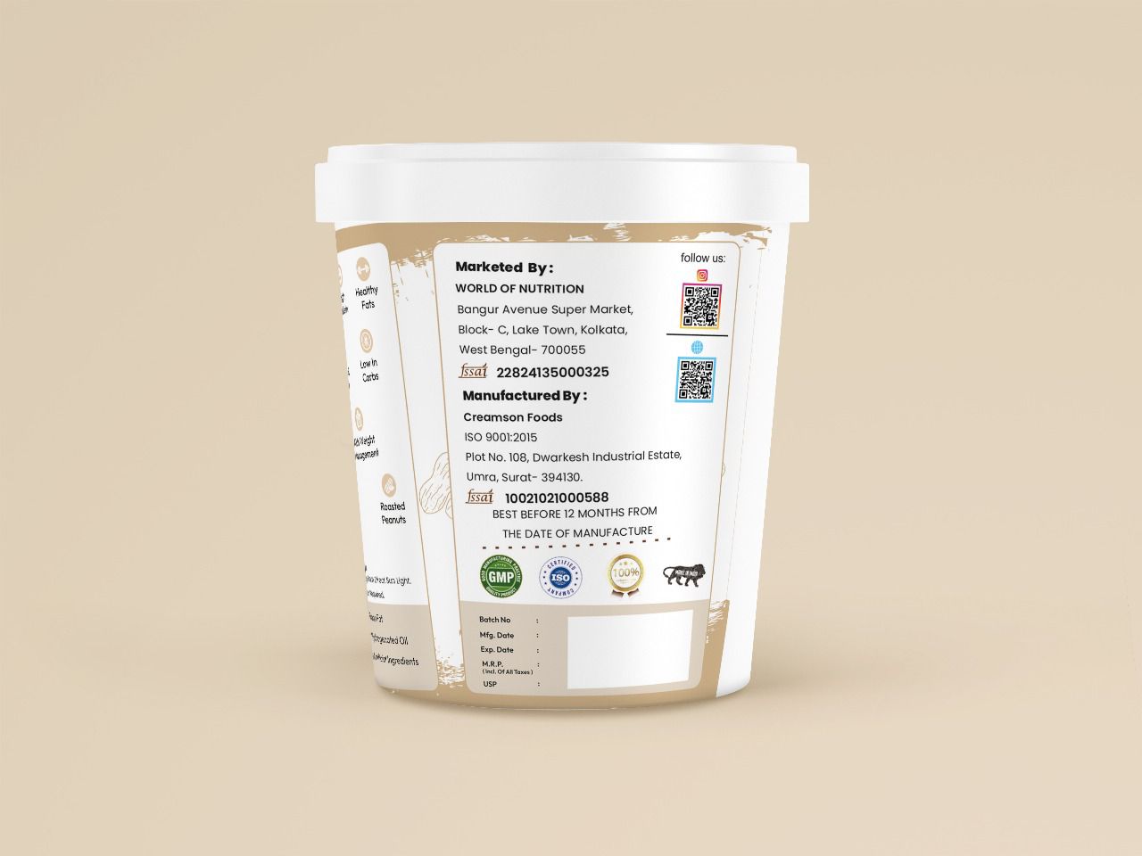 WON Biotech Peanut Butter 1kg