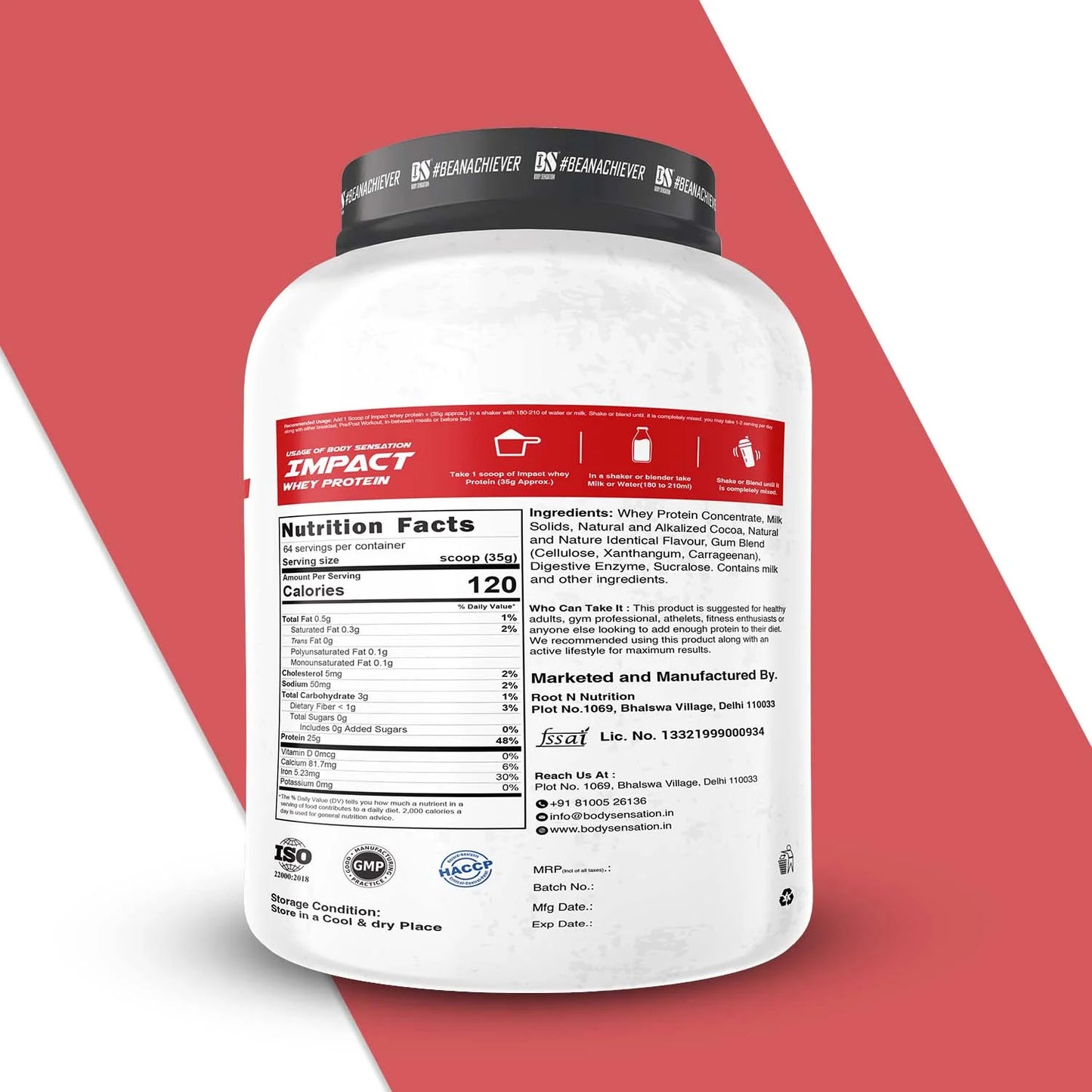 BS Elite Impact whey protein 2.25KG