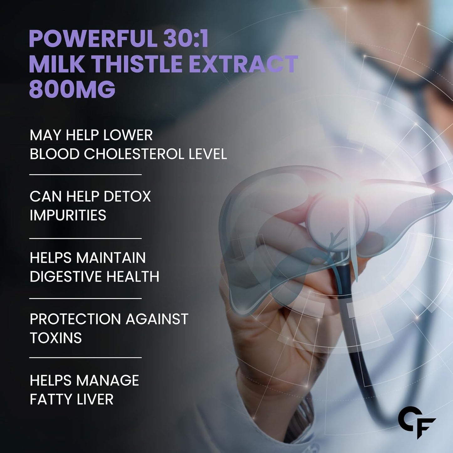 Carbamide Forte Liver Detox Supplement with Milk Thistle | 800mg Milk Thistle Extract (30:1) | Liver Detox Tablets with Added Multivitamins & Amino Acids β 120 Veg Tablets