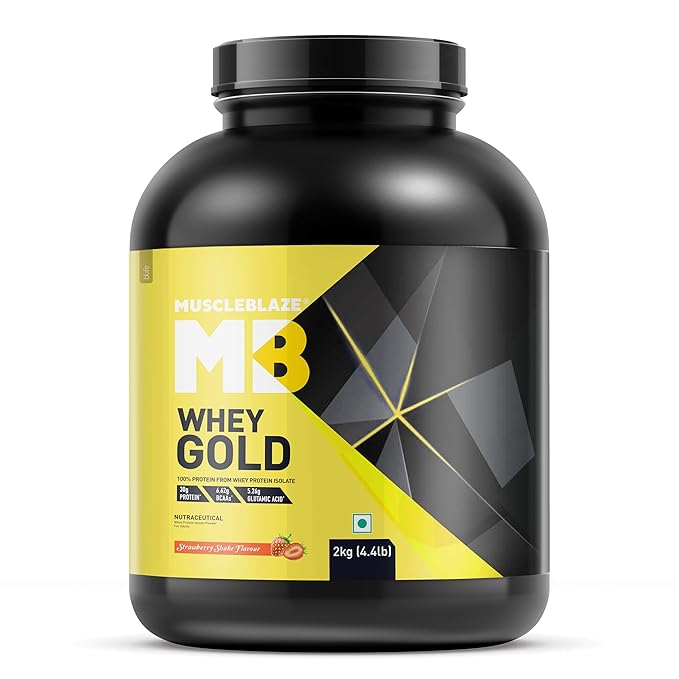 MuscleBlaze Whey Gold 100% Whey Protein 2kg