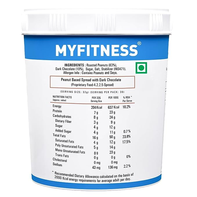 MYFITNESS Chocolate Peanut Butter 1.2 KG
