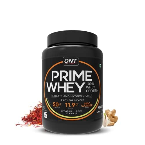 QNT Prime Whey, 100% Whey Protein with whey Isolate, 2kg,