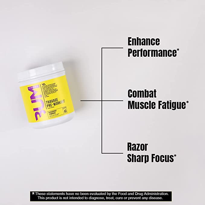 RAW Pre Workout Powder, Thavage