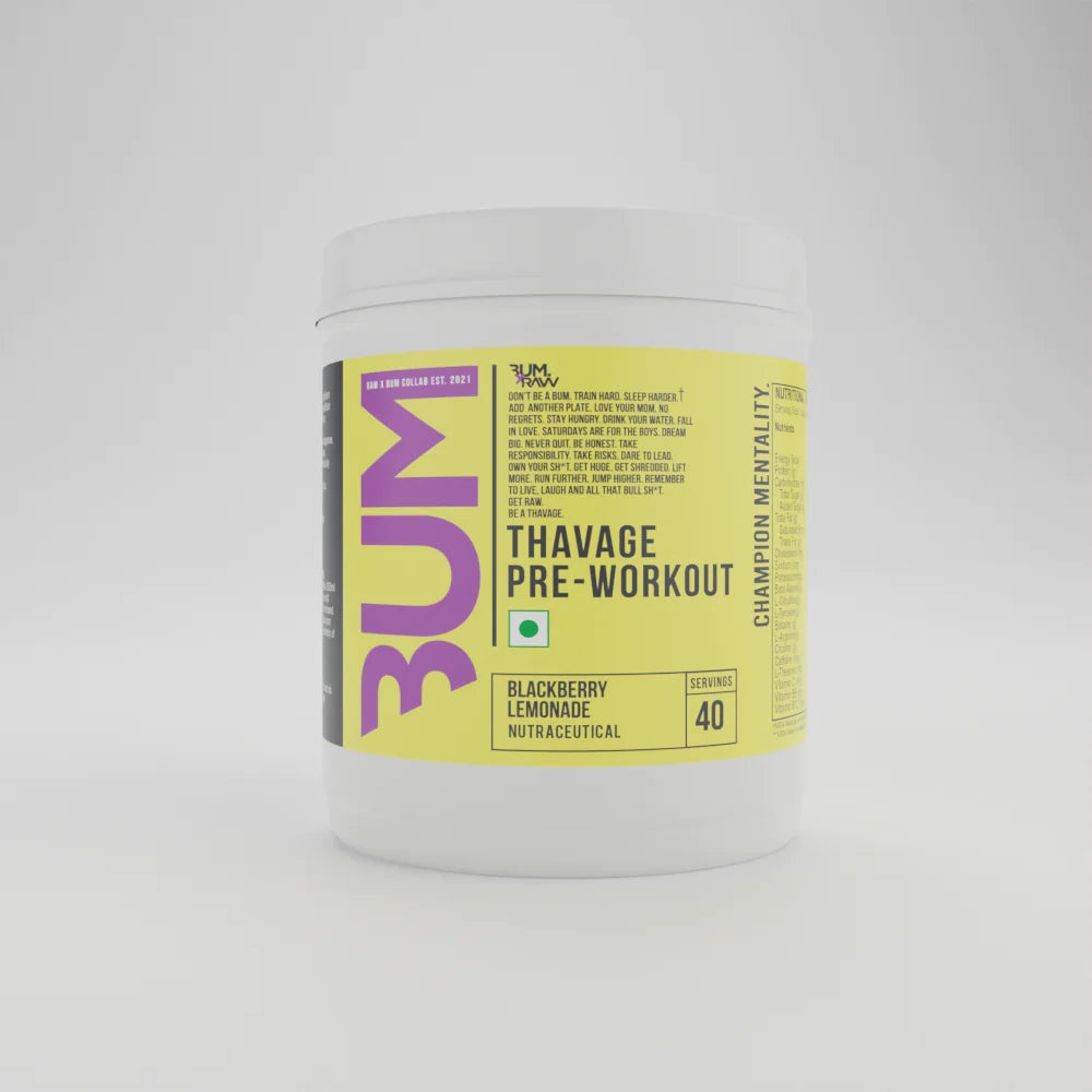 RAW Pre Workout Powder, Thavage