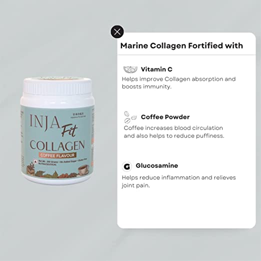 INJA FIT Collagen Coffee Flavour , 250 Grams