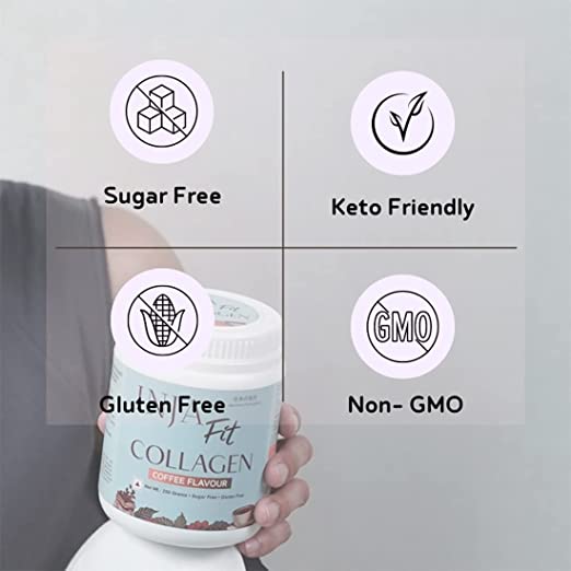 INJA FIT Collagen Coffee Flavour , 250 Grams