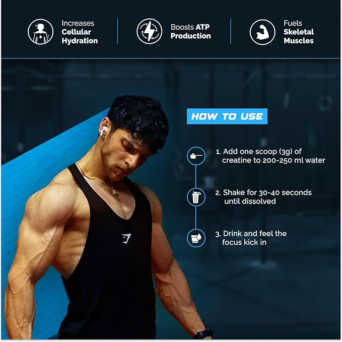 Wellcore Micronised Creatine Monohydrate 100% Pure Creatine (250 g, Unflavored)