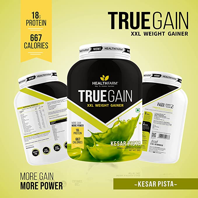 Healthfarm TRUE GAINER XXL Weight Gainer 2KG