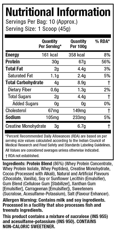 MuscleTech Nitrotech Whey Protein Milk Chocolate - 450g