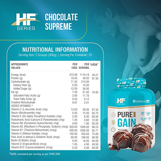 HF Series Pure Gain Mass Weight Gainer
