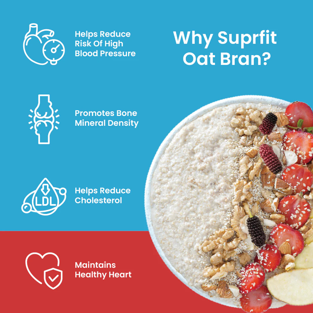 SUPRFIT 100% NATURAL OAT BRAN 1 KG