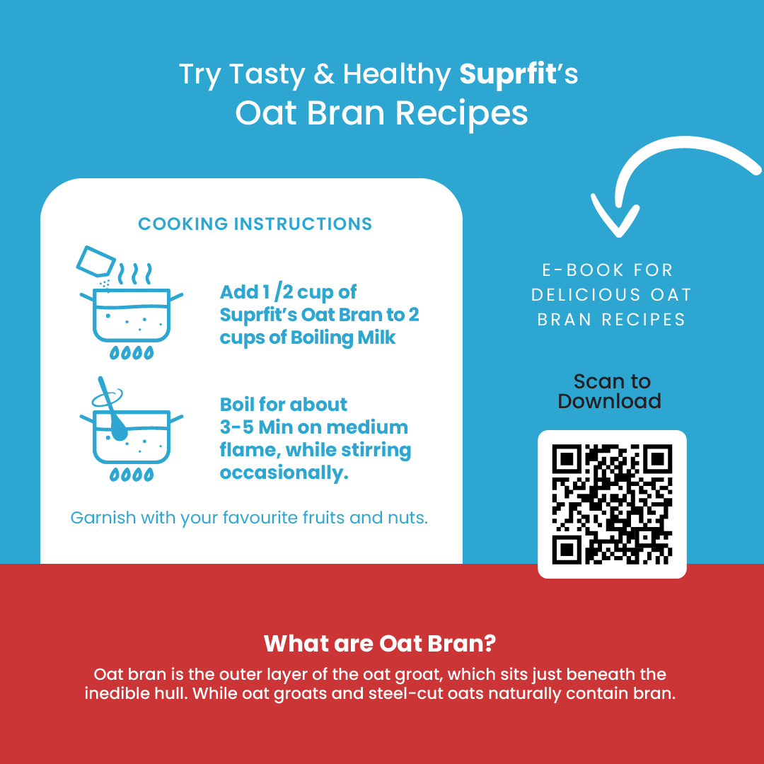 SUPRFIT 100% NATURAL OAT BRAN 1 KG