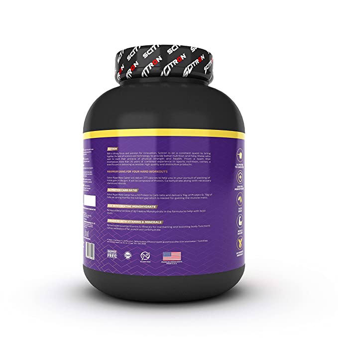 SCITRON Nitro Series Hyper Mass Gainer Milk Chocolate, 3 kg