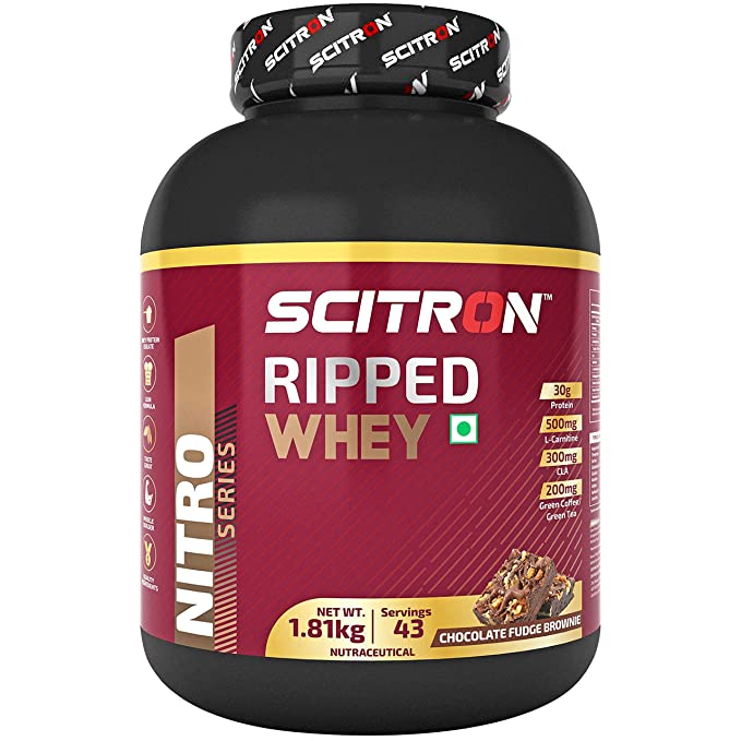 Scitron Nitro Series RIPPED WHEY 1.81kg (Chocolate Fudge Brownie)