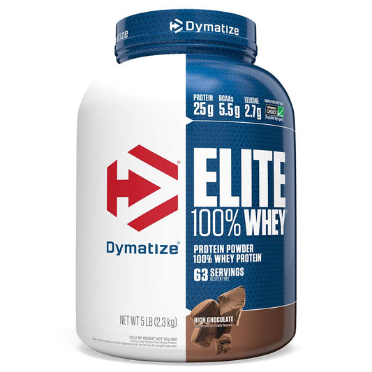 DYMATIZE Elite 100% Whey Protein - 5 lb (Rich Chocolate)