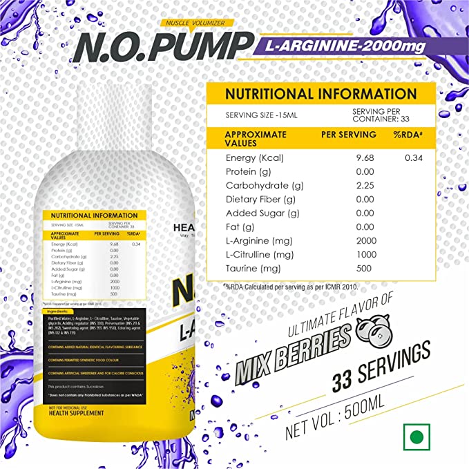 Healthfarm N. O.Pump L Arginine