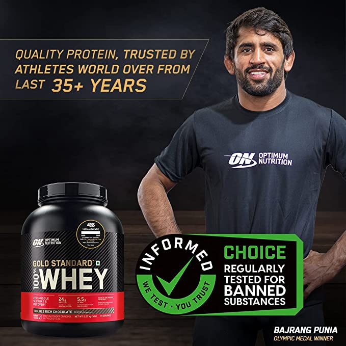 Optimum Nutrition (ON) Gold Standard 100% Whey Protein 2.27KG