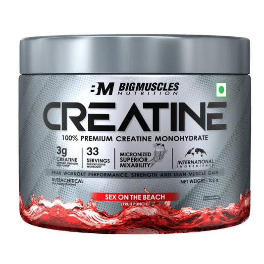 Big Muscles Nutrition Creatine | Sex On The Beach| Pure Creatine Monohydrate 102g /33 serving