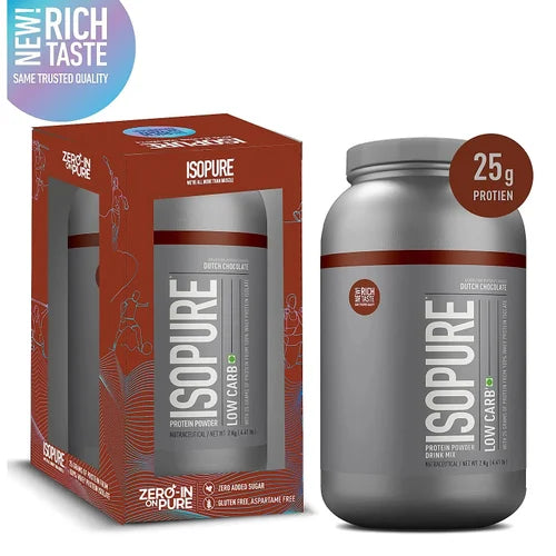 Isopure Low Carb Whey Protein Isolate Powder 4.41 Lbs 2 Kg (Dutch Chocolate)