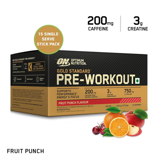 Optimum Nutrition (ON) Gold Standard Pre-Workout- 142.5g/15 single serve packs! For Energy, Focus, Power, Endurance & Performance  42 reviews / Write a Review