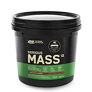 OPTIMUM NUTRITION (ON) Serious Mass Gainer powder (Veg) - 5 kg (Chocolate)