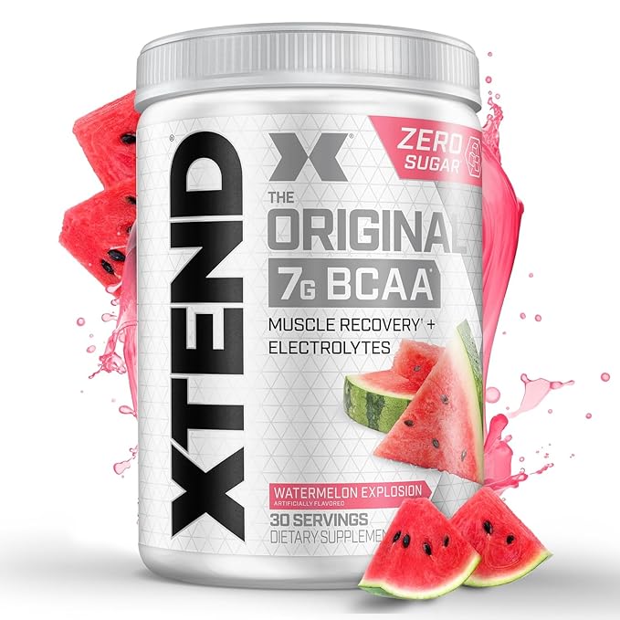 Scivation Xtend Original Bcaa Powder-Sugar Free Workout Muscle Recovery Drink With 7G Bcaa, Amino Acid Supplement With L Glutamine & Electrolytes-405 Gms(30 Servings)