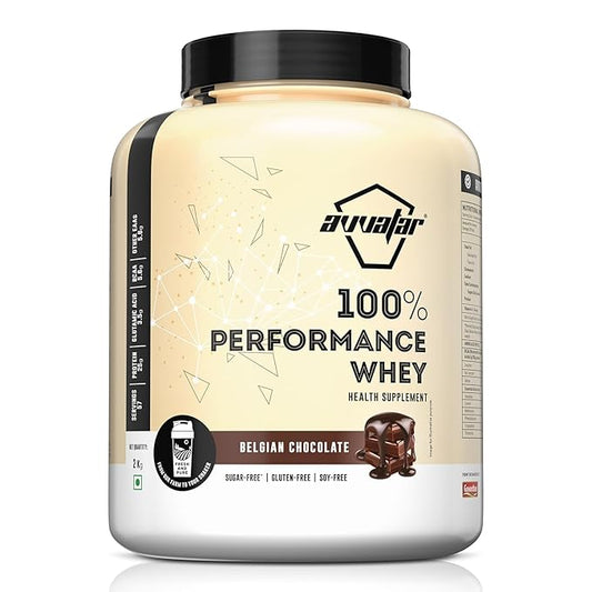 avvatar PERFORMANCE WHEY PROTEIN | 2Kg| 25g Protein | 57 Servings