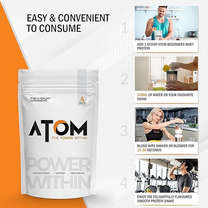 ATOM Beginners Whey Protein 1KG