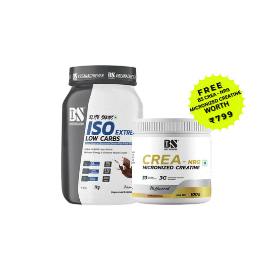 BS Elite ISO Extreme Low Carbs 1 Kg with FREE CREATINE