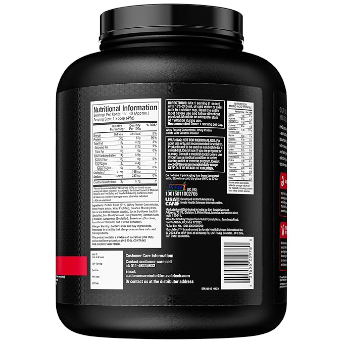 MuscleTech Nitrotech Whey Protein Milk Chocolate - 2Kg