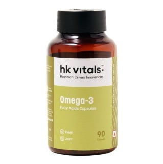 HealthKart HK Vitals Omega 3 1000mg with 180mg EPA and 120mg DHA, 90 capsules