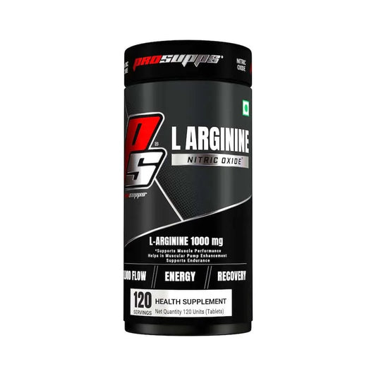PROSUPPS L-arginine 1000mg, Nitric Oxide Booster Amino Acid Supplement Pre Workout  (120 No, Unflavoured)