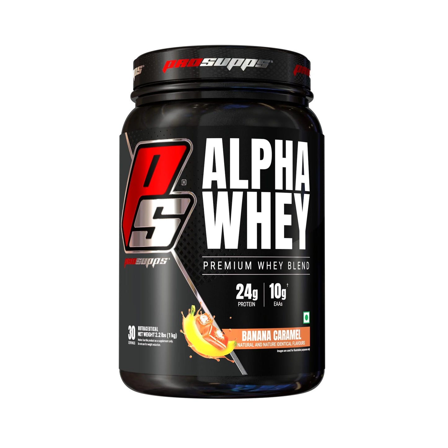 PROSUPPS Alpha Whey - Premium Whey protein Isolate and concentrate Blend Whey Protein 1 KG