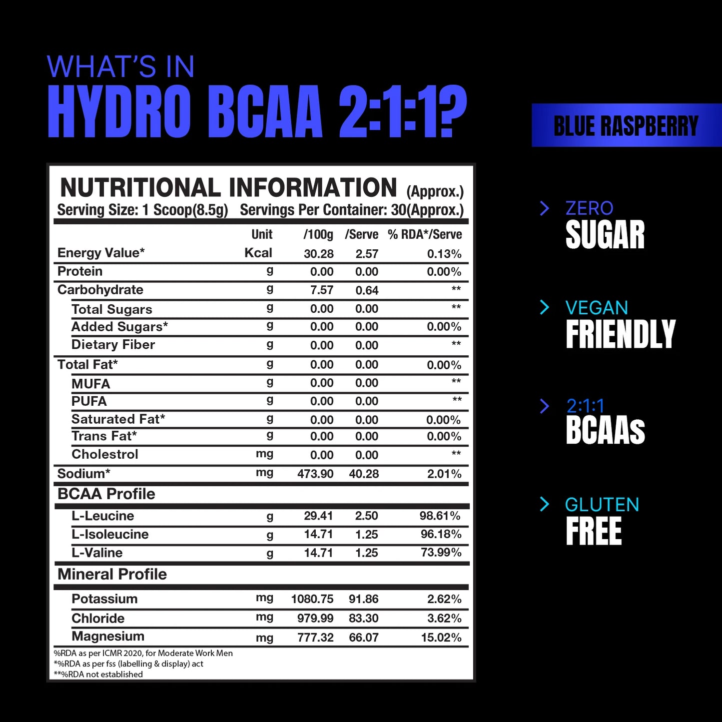 PROSUPPS Hydro BCAA 2:1:1