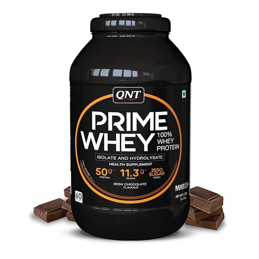 QNT Prime Whey, 100% Whey Protein with whey Isolate, 2kg,