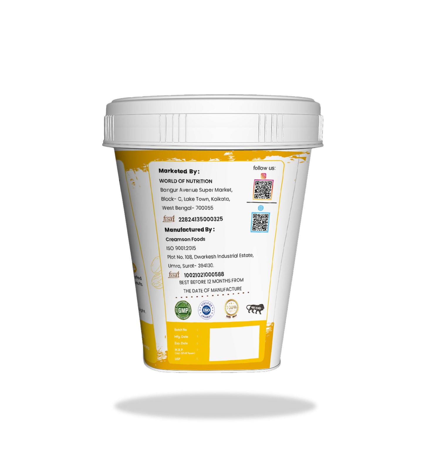 WON Biotech Peanut Butter 1kg