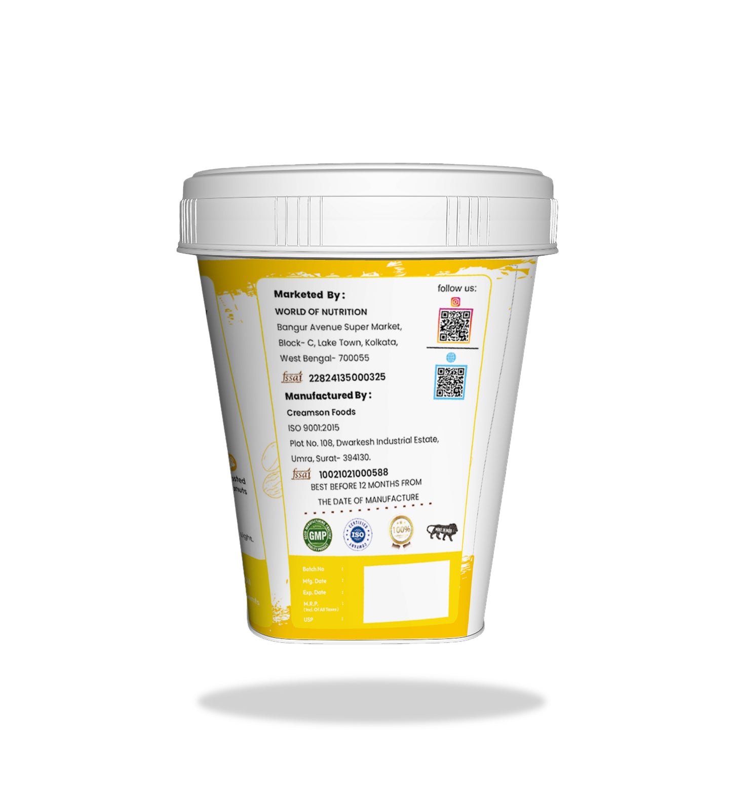 WON Biotech Peanut Butter 1kg