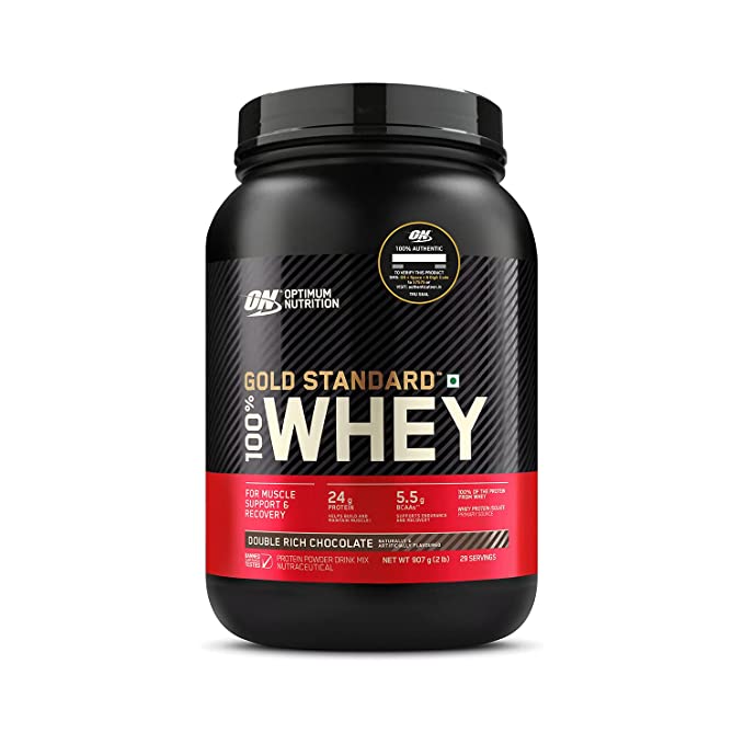 Optimum Nutrition (ON) Gold Standard 100% Whey Protein Powder 2 lbs, 907 g