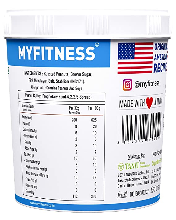 MYFITNESS Original Peanut Butter 1KG