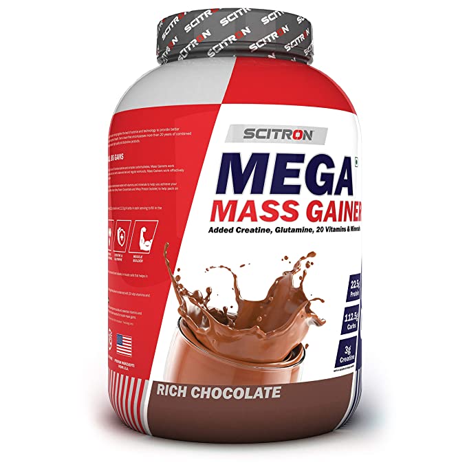 Scitron Mega Mass Gainer 3kg (Rich Chocolate)